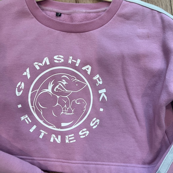 Gymshark Legacy Fitness Cropped Sweater in Pink - Picture 2 of 3